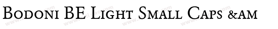 Bodoni BE Light Small Caps & Oldstyle Figures字体转换